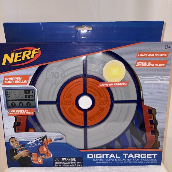 Nerf Digital Target Multiple Game Modes Lights Sounds New And Sealed - Picture 1 of 5